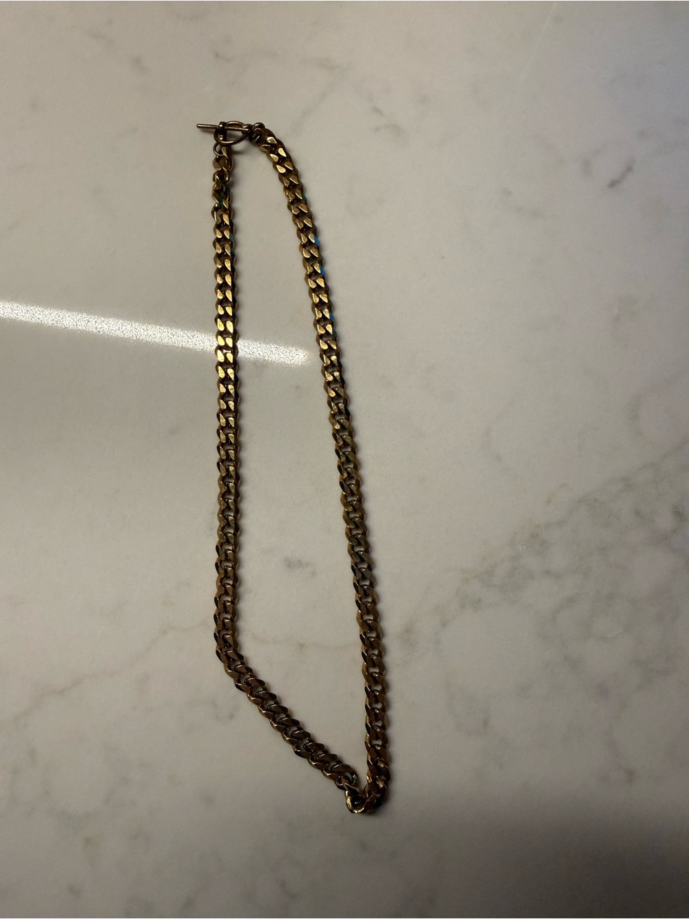 BOUTIQUE - Gold-Tone Women's Curb Chain Necklace - Classic Style